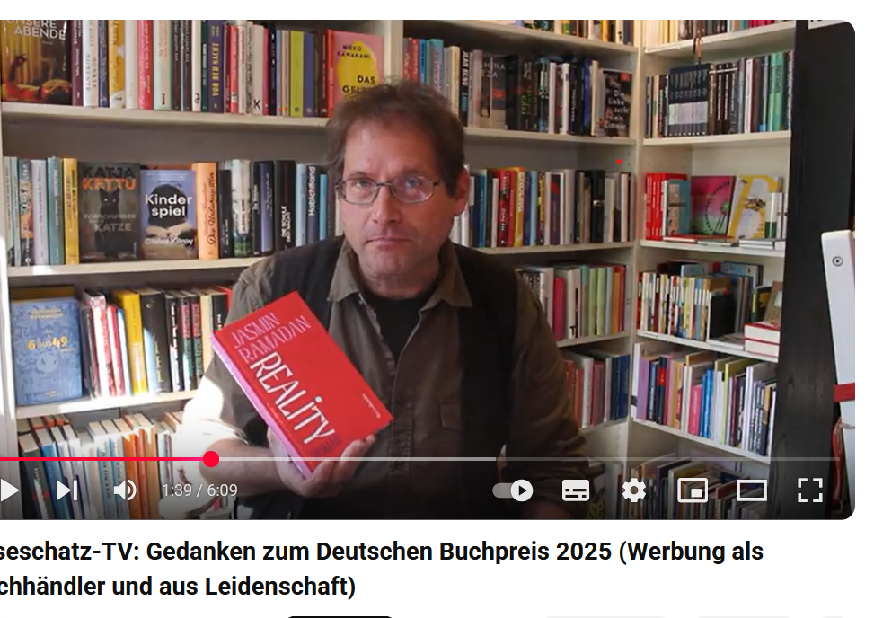 Buchhändler vermisst REALITY auf der Longlist