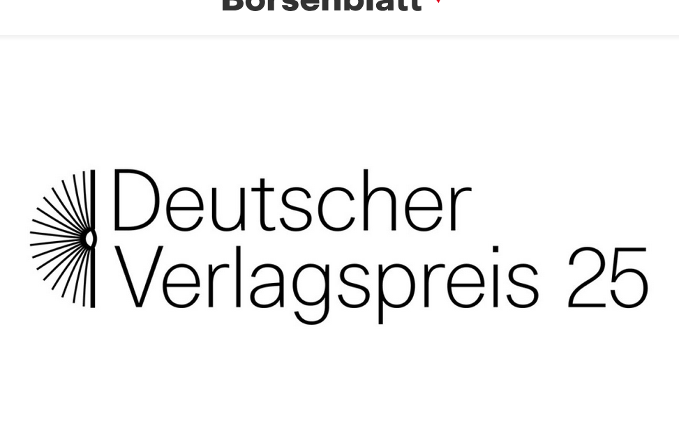 Weissbooks bekommt einen der Deutschen Verlagspreise zugesprochen