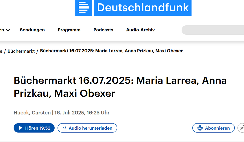 Maxi Obexer im Büchermarkt-Interview