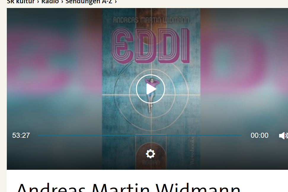 Lesung und Gespräch mit Andreas Martin Widmann